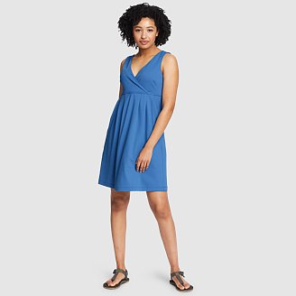 Women s Aster Crossover Dress Solid Eddie Bauer