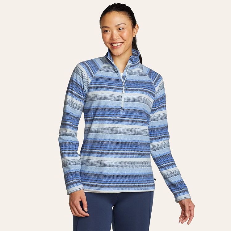 Women s Quest Fleece 1 4 zip Printed Eddie Bauer