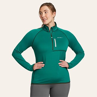 Womens High Route Grid Fleece 1/4-Zip