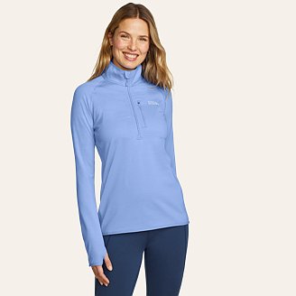 Womens High Route Grid Fleece 1/4-Zip