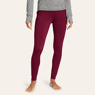 Womens Crossover Winter Trail Adventure High-Rise Leggings