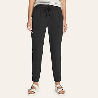  Eddie Bauer Women's Versatrex Twill Joggers, Pumice