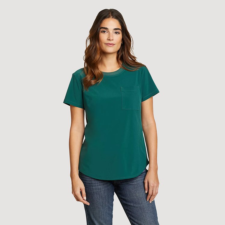 Women's Departure Short-sleeve Pocket T-shirt Eddie Bauer