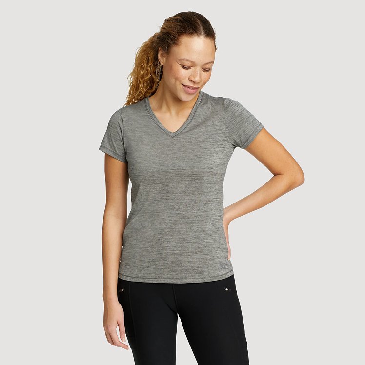 Women's Resolution Stretch Short-sleeve V-neck T-shirt Eddie Bauer