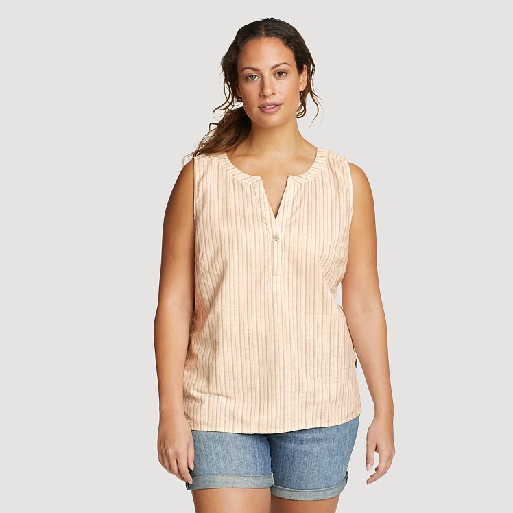 Women's Eb Hemplify Sleeveless Beach Shirt Eddie Bauer