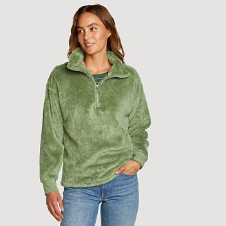 Womens Quest Plush 1/4-Zip Fleece
