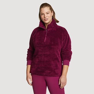 Womens Quest Plush 1/4-Zip Fleece