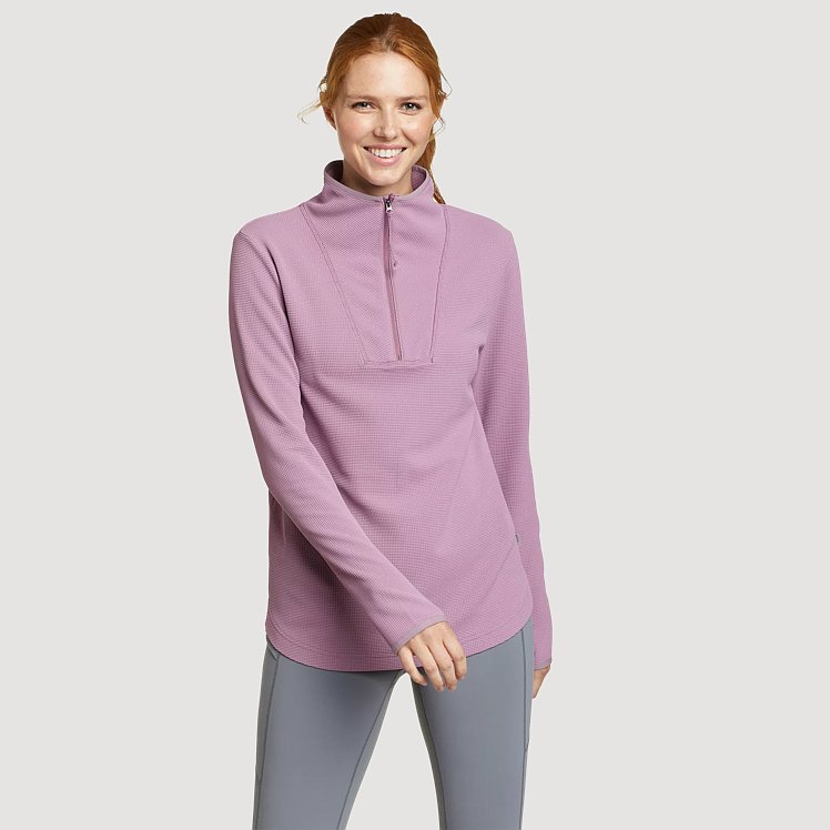 Women's Thermal Tech 1/4-zip Funnel Neck Thermal | Eddie Bauer