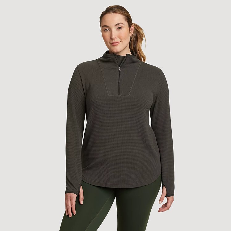 Women's Thermal Tech 1/4-zip Funnel Neck Thermal | Eddie Bauer