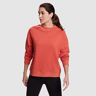 Women's Motion Long-Sleeve Crew Neck Pullover