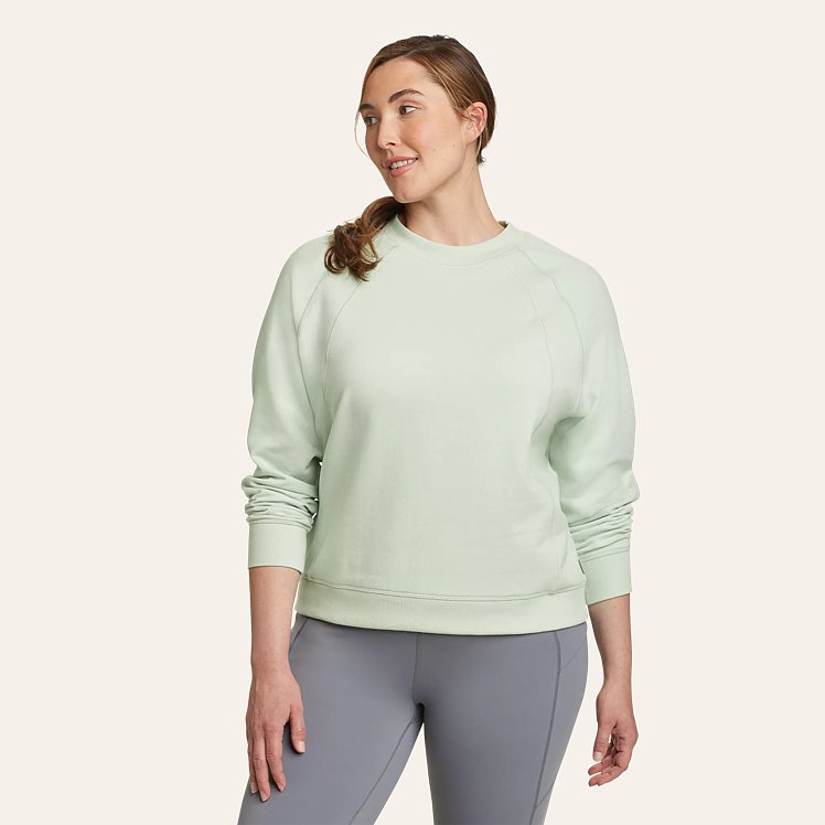 Women s Motion Long sleeve Crew Neck Pullover Eddie Bauer