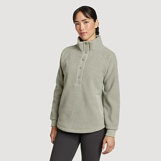 Womens Glacier Breeze Mock Neck Fleece Jacket