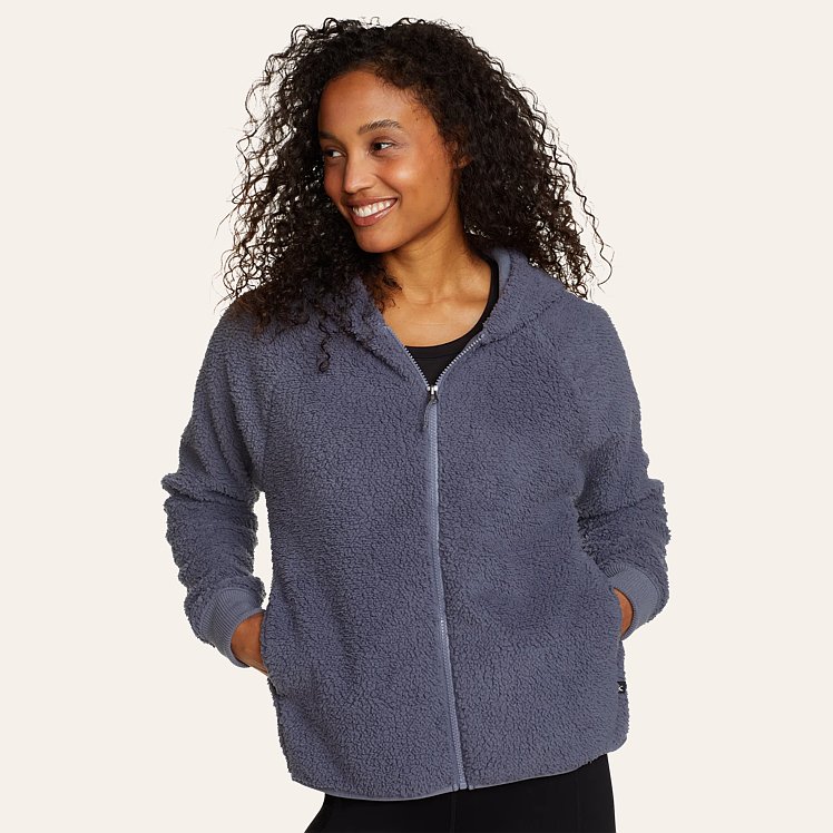 Women s Cabinscape Full zip Fleece Hoodie Eddie Bauer