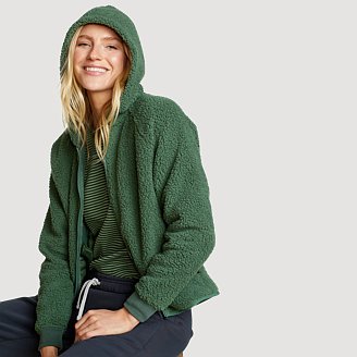 Womens Cabinscape Full-Zip Fleece Hoodie
