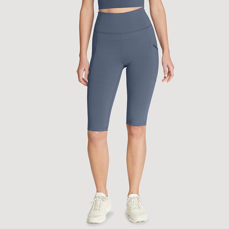 Women's Traverse Trail High-rise Knee Shorts | Eddie Bauer