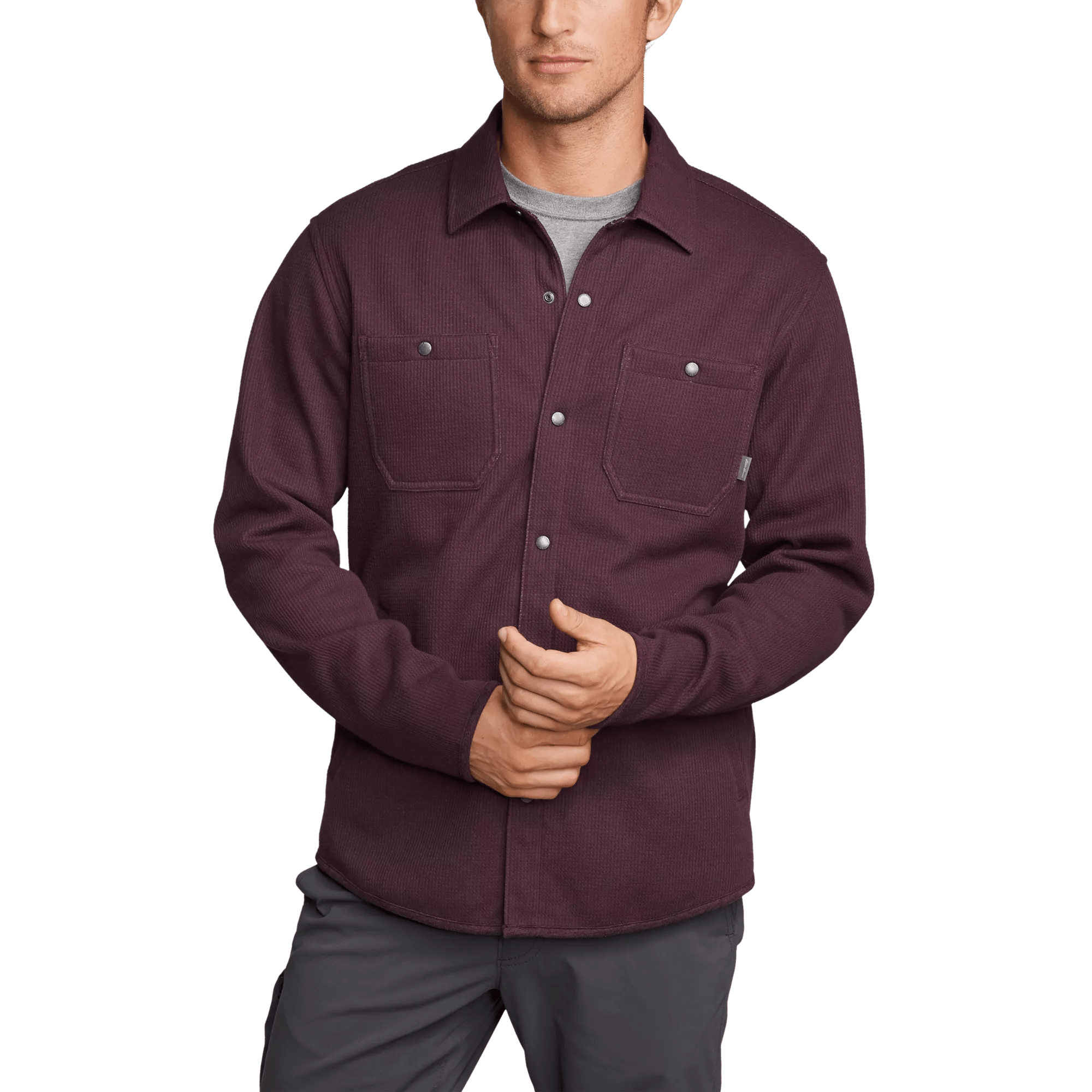 Men's Faux Shearling-Lined Thermal Shirt