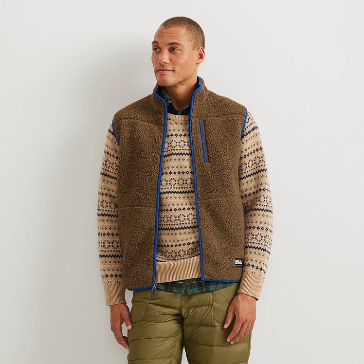 Men's Chilali Faux Shearling Fleece Vest | Eddie Bauer