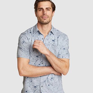 Men's Baja Knit Button-Up Shirt