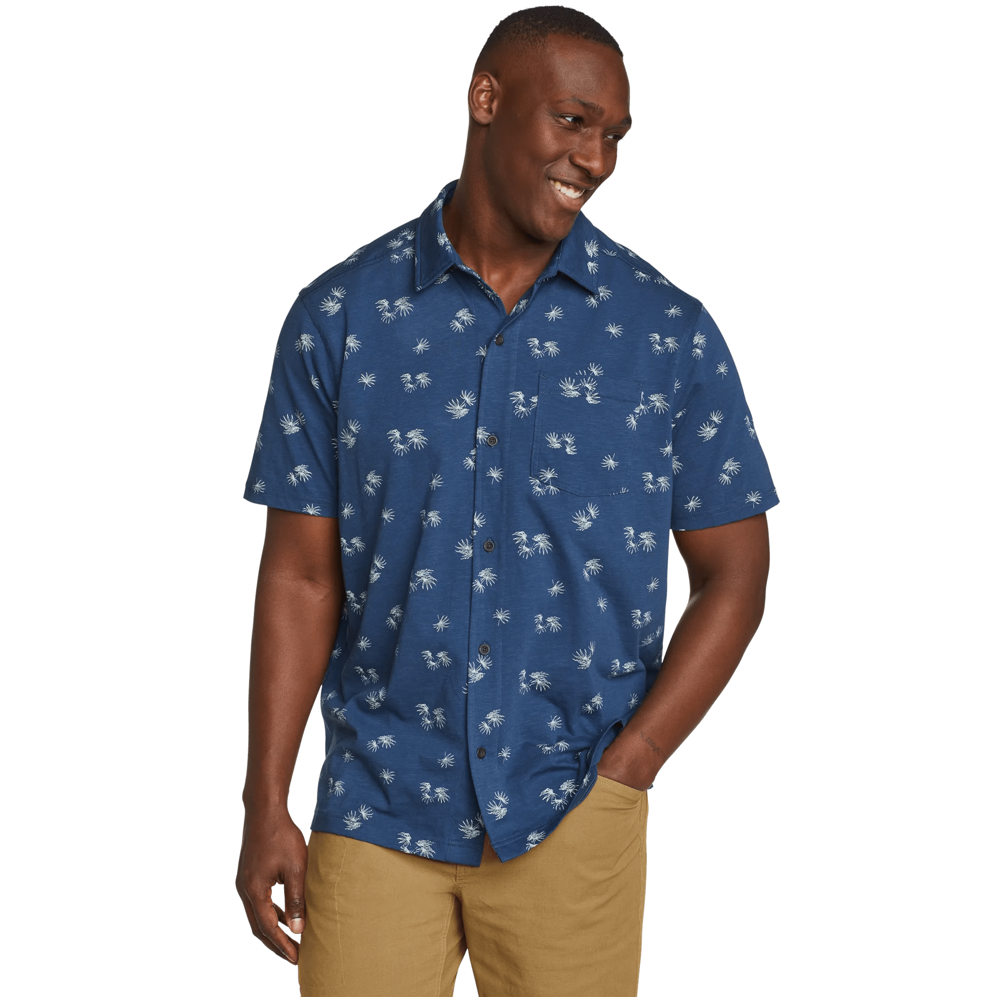 Men's Baja Knit Button-Up Shirt
