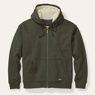 Eddie Bauer Signature Faux Shearling-Lined Full-Zip Hoodie