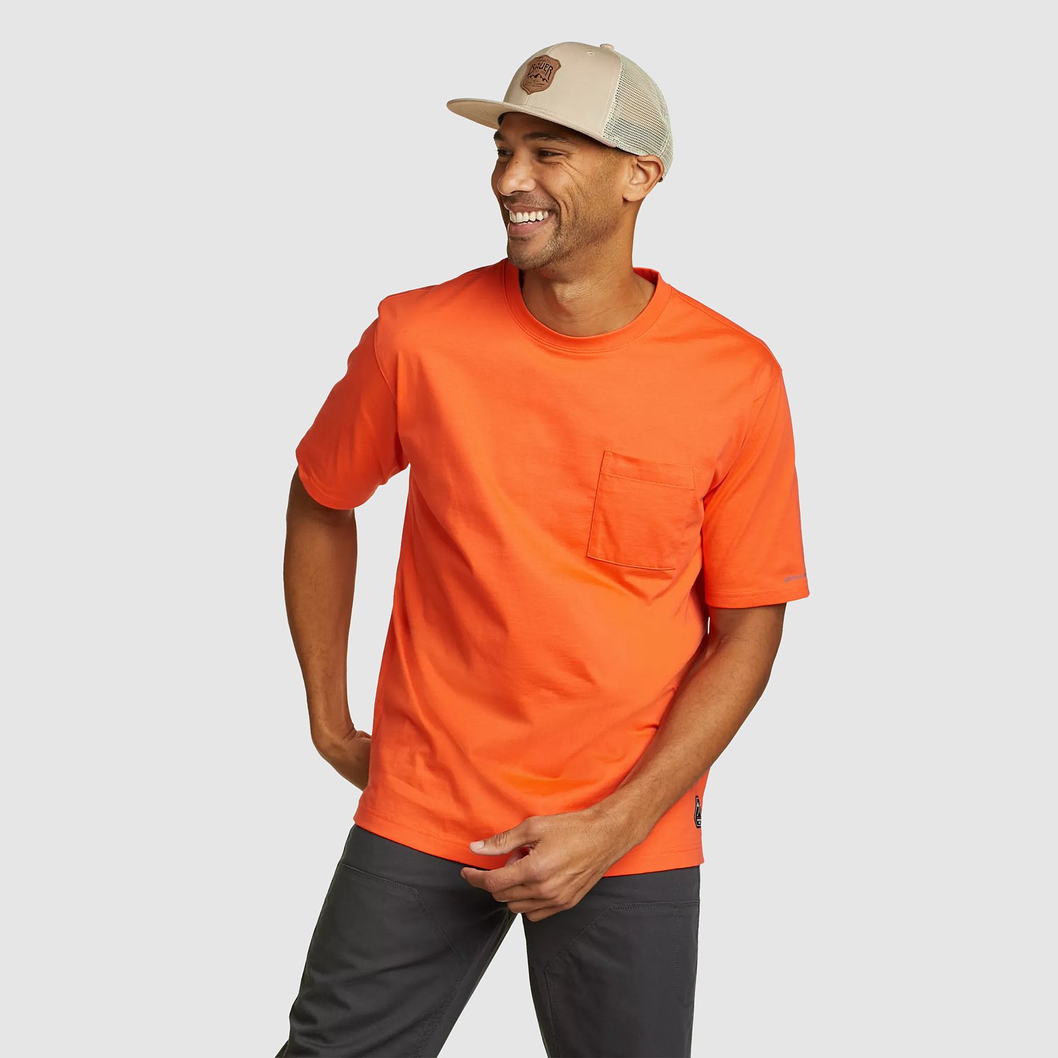Eddie Bauer Men's Mountain Ops Short-Sleeve T-Shirt - Orange - Size L
