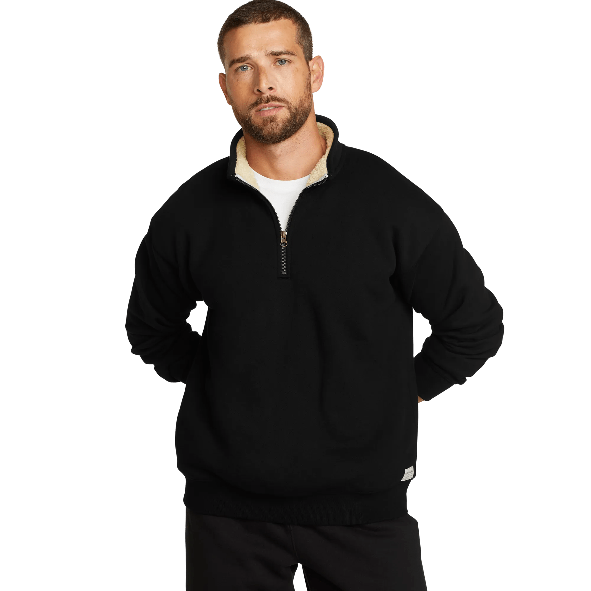 Eddie Bauer Signature Fleece Faux Shearling-Lined 1/4-Zip