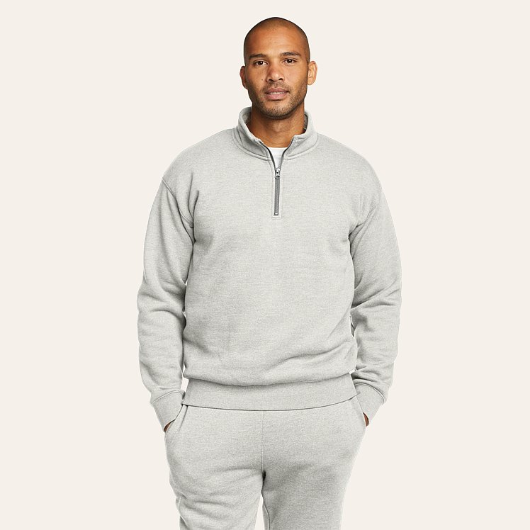 Men's Eddie Bauer Signature Fleece Faux Shearling-lined 1/4