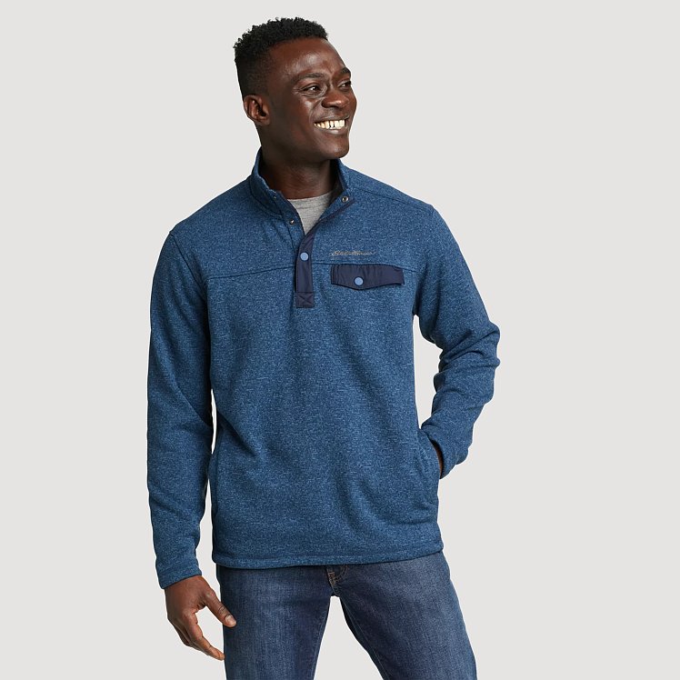 Men's Convector Snap Mock Sweater | Eddie Bauer