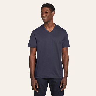 Mens Legend Wash 100% Cotton Short-Sleeve V-Neck T-Shirt