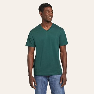 Mens Legend Wash 100% Cotton Short-Sleeve V-Neck T-Shirt