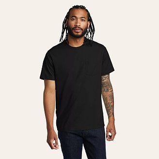 Mens Legend Wash 100% Cotton Short-Sleeve Pocket T-Shirt