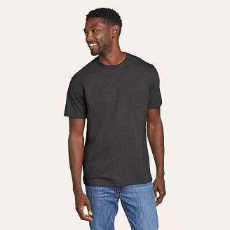 Mens Legend Wash 100% Cotton Short-Sleeve Pocket T-Shirt