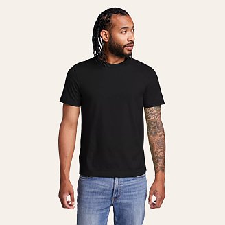 Mens Legend Wash 100% Cotton Short-Sleeve Slim T-Shirt
