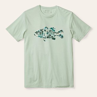 Camo Fish Graphic T-Shirt