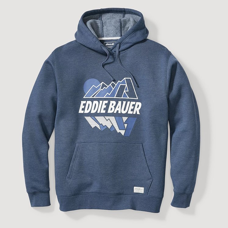 サンフェード Eddie Bauer Logo Sweatshirt Eb Signature Logo Graphic Hoodie - Mountains | Eddie Bauer
