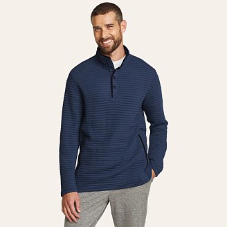 Mens Crested Peak Snap Mock