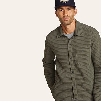 Mens Crested Peak Shirt Jacket
