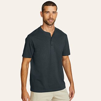 Image of Men's Short-Sleeve Baja Henley