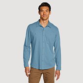 Men's Baja Long-Sleeve Knit Button-Up Shirt