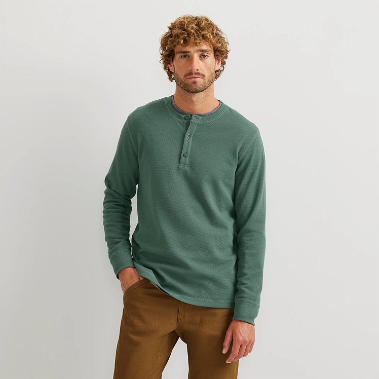 Men's Eddie's Favorite Thermal Henley Eddie Bauer