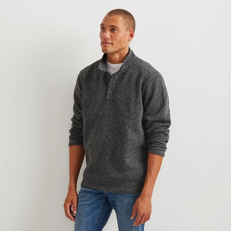 Men's Radiator Fleece 2.0 Snap Mock Pullover | Eddie Bauer