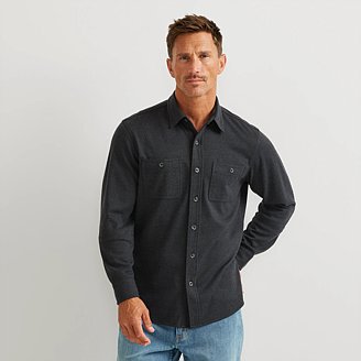 Image of Men's Soft Knit Button Down Shirt
