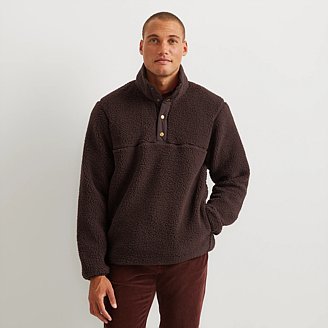 Image of Men's Chill Out Fleece Snap Moc Pullover