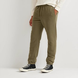 Image of Men's Vintage Soft Faux Shearling-Lined Jogger Sweatpants