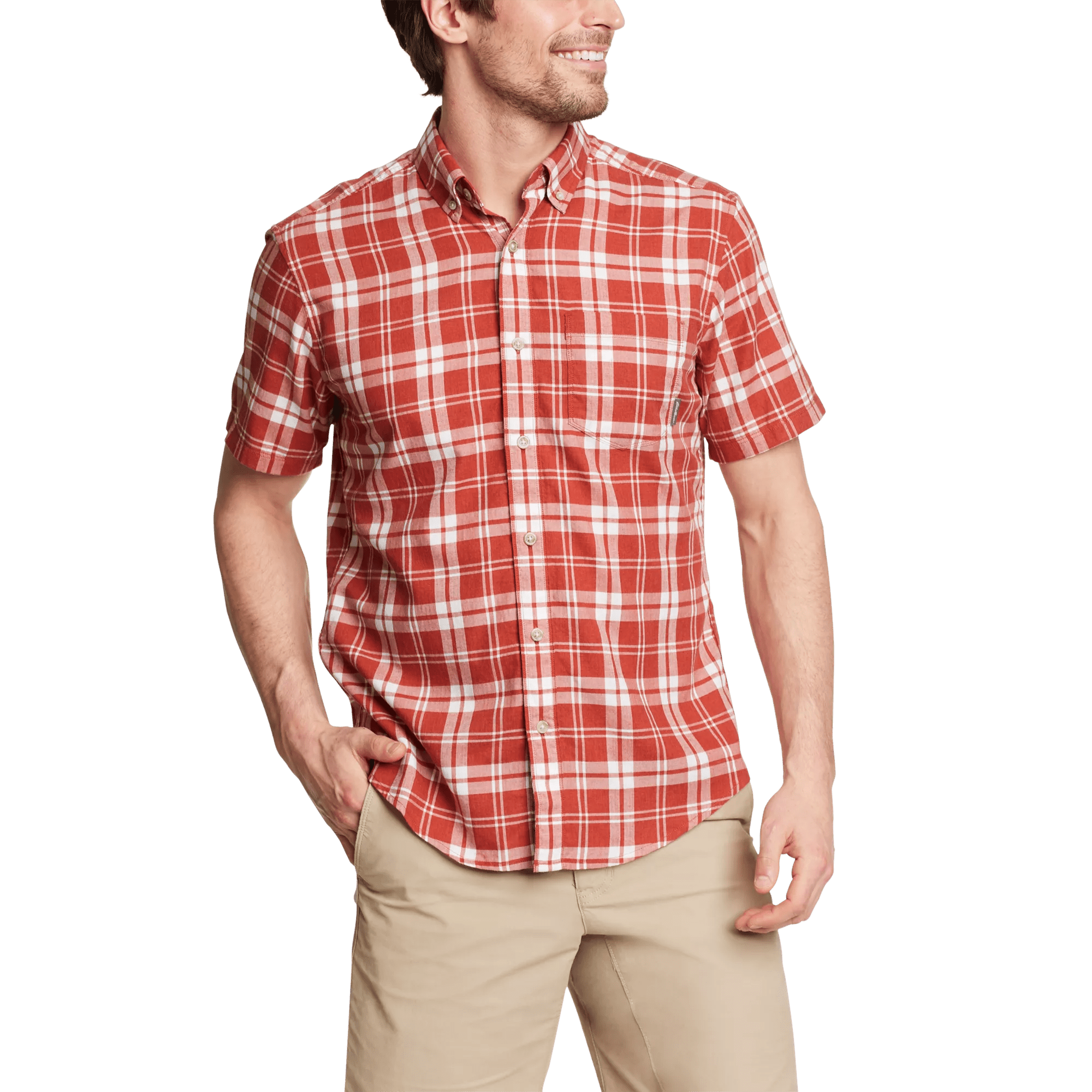 Tidelands Short-Sleeve Yarn-Dyed Textured Shirt