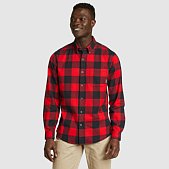 Men's Eddie Bauer - Relaxed Fit Plaid/Flannel Long Sleeve Button up Shirt -  TL