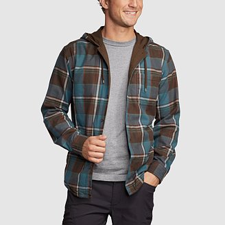 Men s Eddie s Favorite Flannel Hoodie Eddie Bauer