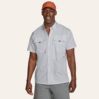 Eddie Bauer® - Short Sleeve Fishing Shirt. EB608. – Threads