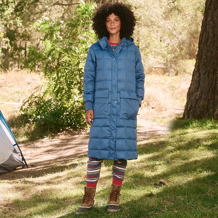 Eddie bauer long puffer coat online