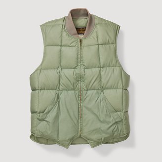 Image of Men's 1970s Box Quilt Down Vest